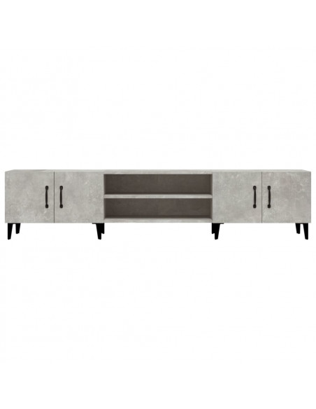 Mobile Porta TV Grigio Cemento 180x31,5x40 cm Legno Multistrato