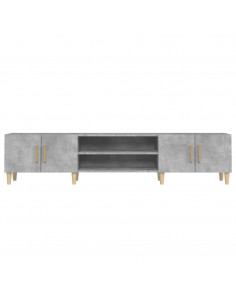Mobile Porta TV Grigio Cemento 180x31,5x40 cm Legno Multistrato