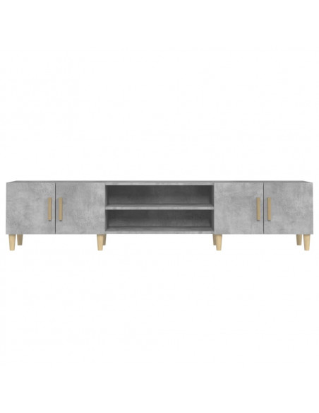 Mobile Porta TV Grigio Cemento 180x31,5x40 cm Legno Multistrato