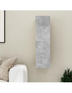 Mobile Porta TV Grigio Cemento 30,5x30x110 cm Legno Multistrato