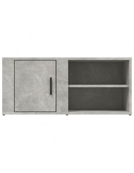 Mobile Porta TV Grigio Cemento 80x31,5x36 cm Legno Multistrato