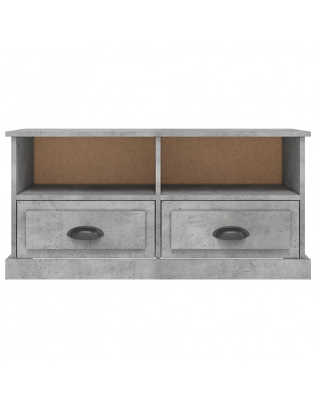 Mobile Porta TV Grigio Cemento 93x35,5x45cm Legno Multistrato