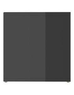 Mobile Porta TV Grigio Lucido 72x35x36,5cm in Legno Multistrato