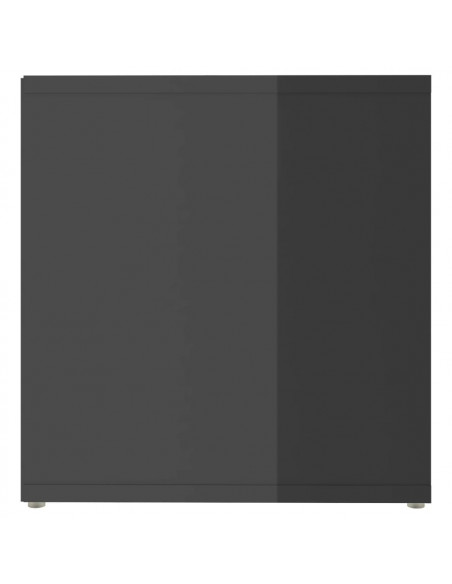 Mobile Porta TV Grigio Lucido 72x35x36,5cm in Legno Multistrato
