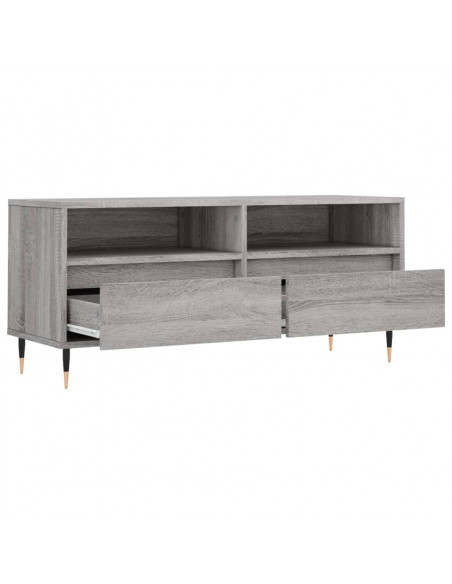Mobile Porta TV Grigio Sonoma 100x34,5x44,5cm Legno Multistrato