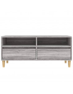 Mobile Porta TV Grigio Sonoma 100x34,5x44,5cm Legno Multistrato
