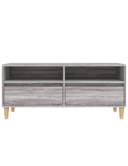 Mobile Porta TV Grigio Sonoma 100x34,5x44,5cm Legno Multistrato