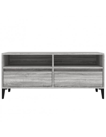 Mobile Porta TV Grigio Sonoma 100x34,5x44,5cm Legno Multistrato