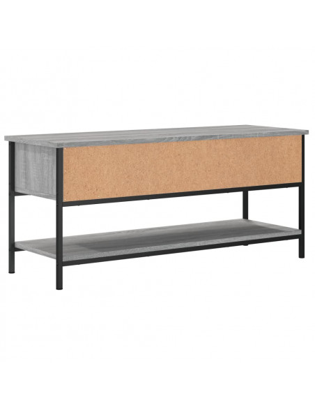 Mobile Porta TV Grigio Sonoma 100x35x45 cm in Legno Multistrato