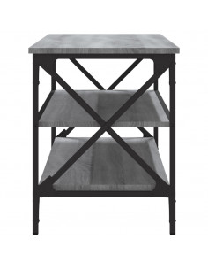 Mobile Porta TV Grigio Sonoma 100x40x50 cm in Legno Multistrato