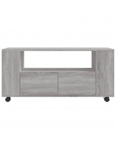 Mobile Porta TV Grigio Sonoma 102x34,5x43 cm Legno Multistrato