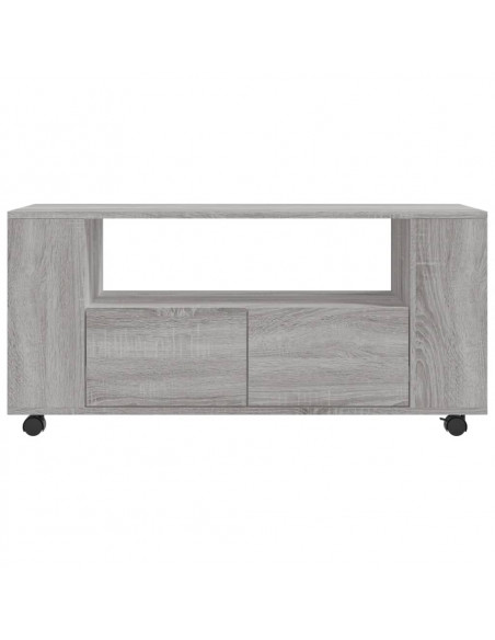 Mobile Porta TV Grigio Sonoma 102x34,5x43 cm Legno Multistrato