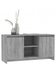 Mobile Porta TV Grigio Sonoma 102x37,5x52,5 cm in Truciolato