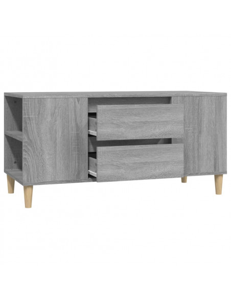 Mobile Porta TV Grigio Sonoma 102x44,5x50 cm Legno Multistrato