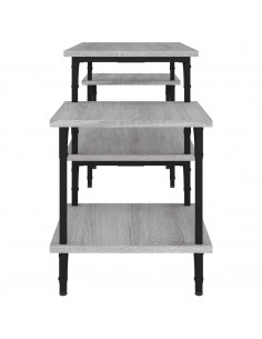 Mobile Porta TV Grigio Sonoma 117x35x52 cm in Legno Multistrato