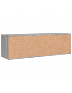 Mobile Porta TV Grigio Sonoma 120x34x37 cm in Legno Multistrato