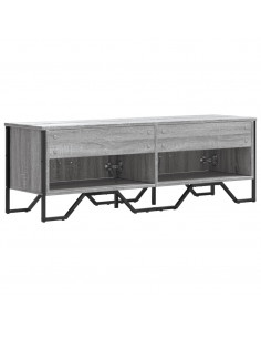 Mobile Porta TV Grigio Sonoma 122x34x41cm in Legno Multistrato