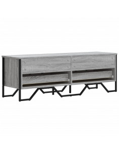 Mobile Porta TV Grigio Sonoma 122x34x41cm in Legno Multistrato