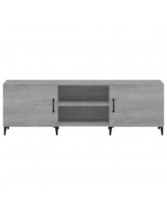 Mobile Porta TV Grigio Sonoma 150x30x50 cm in Legno Multistrato