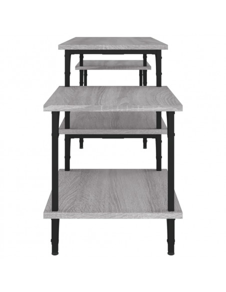Mobile Porta TV Grigio Sonoma 157x35x52 cm in Legno Multistrato