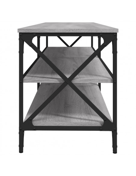 Mobile Porta TV Grigio Sonoma 160x40x50 cm in Legno Multistrato