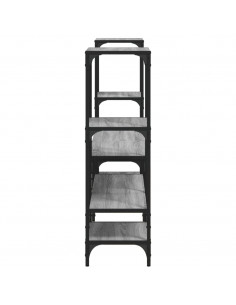 Mobile Porta TV Grigio Sonoma 206,5x28,5x95cm Legno Multistrato