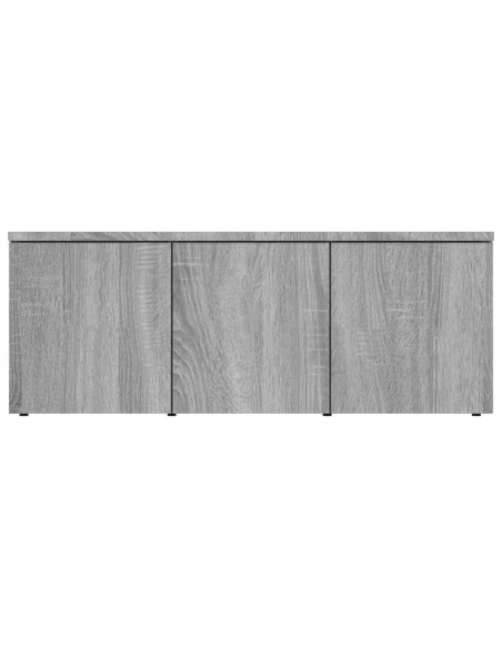 Mobile Porta TV Grigio Sonoma 80x34x30 cm in Legno Multistrato