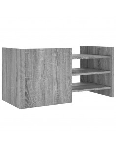 Mobile Porta TV Grigio Sonoma 80x35x40 cm in Legno Multistrato