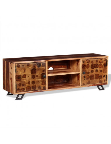 Mobile Porta TV in Legno di Sheesham 120x30x40 cm