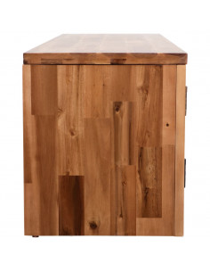 Mobile Porta TV in Legno Massello di Acacia 120x35x40 cm