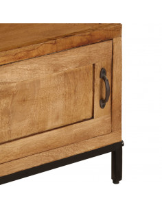 Mobile Porta TV in Legno Massello di Mango 140x30x40 cm
