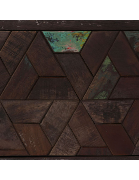 Mobile Porta TV in Legno Massello di Recupero 140x30x45 cm