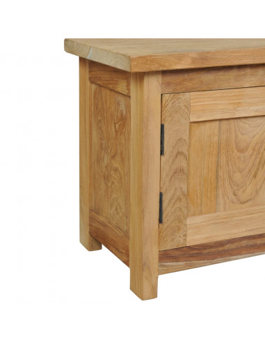 Mobile Porta TV in Legno Massello di Teak 120x30x40 cm