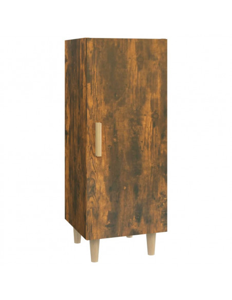 Credenza Rovere Fumo 34,5x34x90 cm in Legno Multistrato
