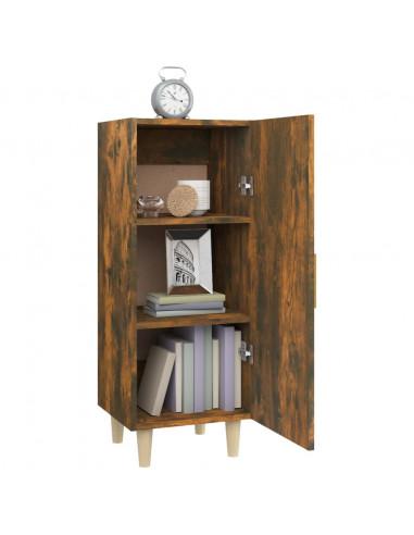 Credenza Rovere Fumo 34,5x34x90 cm in Legno Multistrato