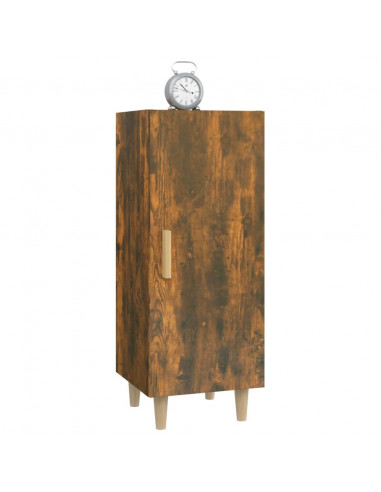Credenza Rovere Fumo 34,5x34x90 cm in Legno Multistrato