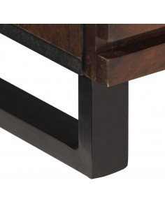 Mobile Porta TV Marrone 70x34x46 cm in Legno Massello di Mango