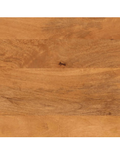 Mobile Porta TV Marrone e Nero 80x31,5x46 cm in Legno di Mango