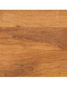 Mobile Porta TV Marrone e Nero 80x33,5x46 cm in Legno di Mango