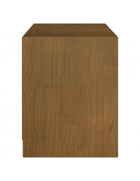 Mobile Porta TV Marrone Miele 104x33x41 cm in Legno di Pino