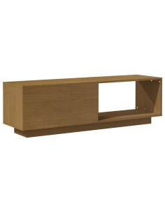 Mobile Porta TV Marrone Miele 110x30x33,5 cm in Legno di Pino