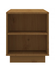 Mobile Porta TV Miele 110x35x40,5 cm in Legno Massello di Pino