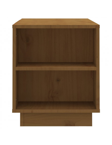 Mobile Porta TV Miele 110x35x40,5 cm in Legno Massello di Pino