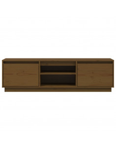 Mobile Porta TV Miele 140x35x40 cm in Legno Massello di Pino