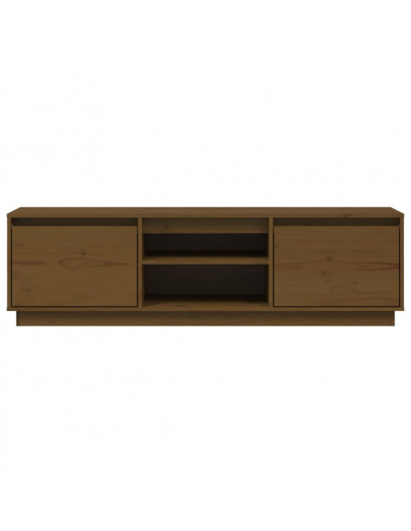 Mobile Porta TV Miele 140x35x40 cm in Legno Massello di Pino