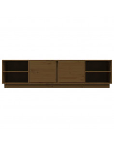 Mobile Porta TV Miele 156x40x40 cm in Legno Massello di Pino
