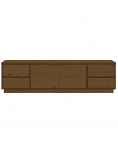Mobile Porta TV Miele 176x37x47,5 cm in Legno Massello di Pino