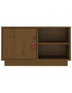 Mobile Porta TV Miele 70x34x40 cm in Legno Massello di Pino