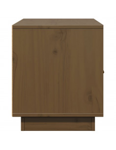 Mobile Porta TV Miele 80x34x40 cm in Legno Massello di Pino