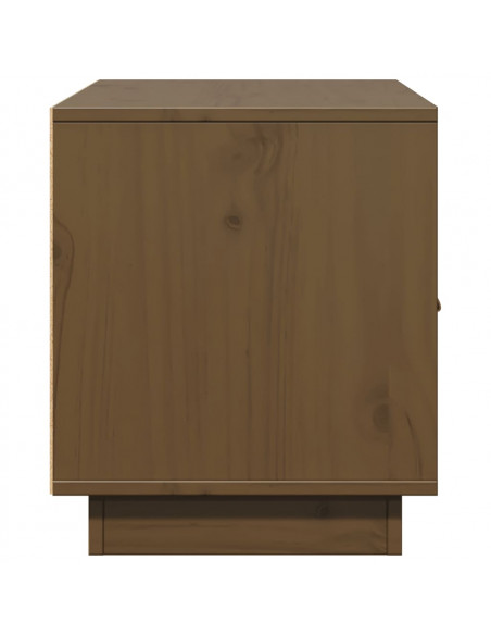 Mobile Porta TV Miele 80x34x40 cm in Legno Massello di Pino